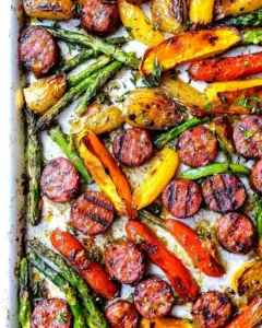 Kielbasa Veggie Sheet Pan Dinner