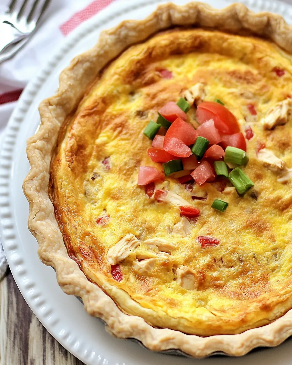 King Ranch Chicken Quiche