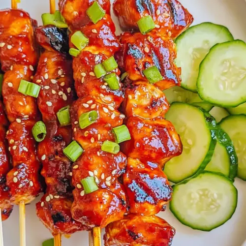 Korean BBQ Chicken Skewers