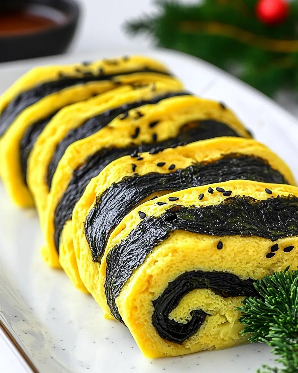 Korean Egg Roll With Seaweed