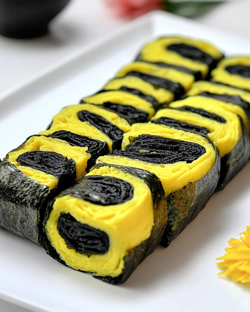 Korean Egg Roll With Seaweed