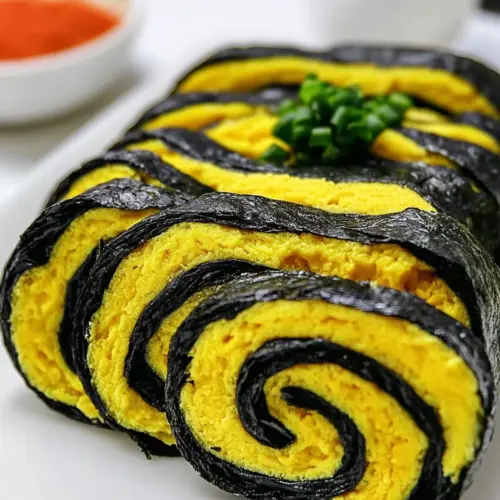 Korean Egg Roll With Seaweed
