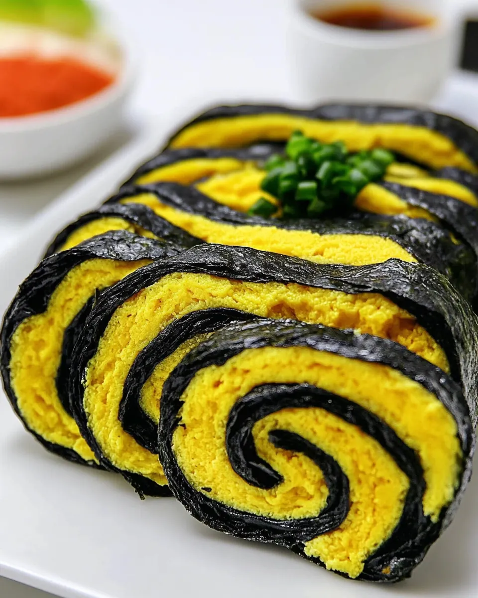 Korean Egg Roll With Seaweed