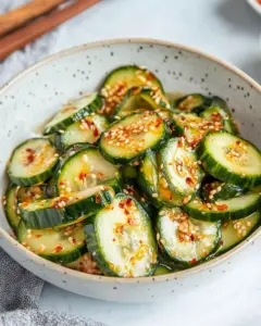 Korean Pickled Cucumbers