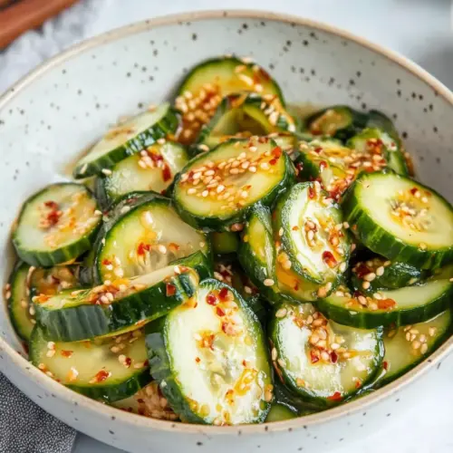 Korean Pickled Cucumbers