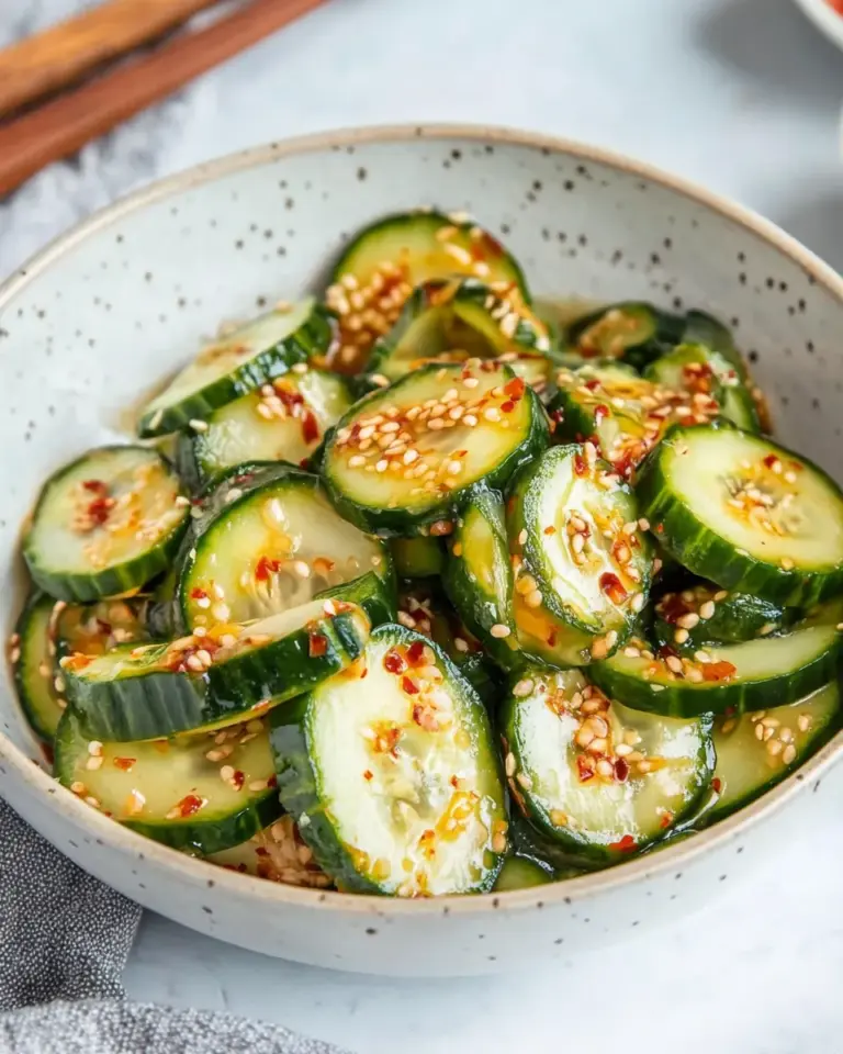 Korean Pickled Cucumbers