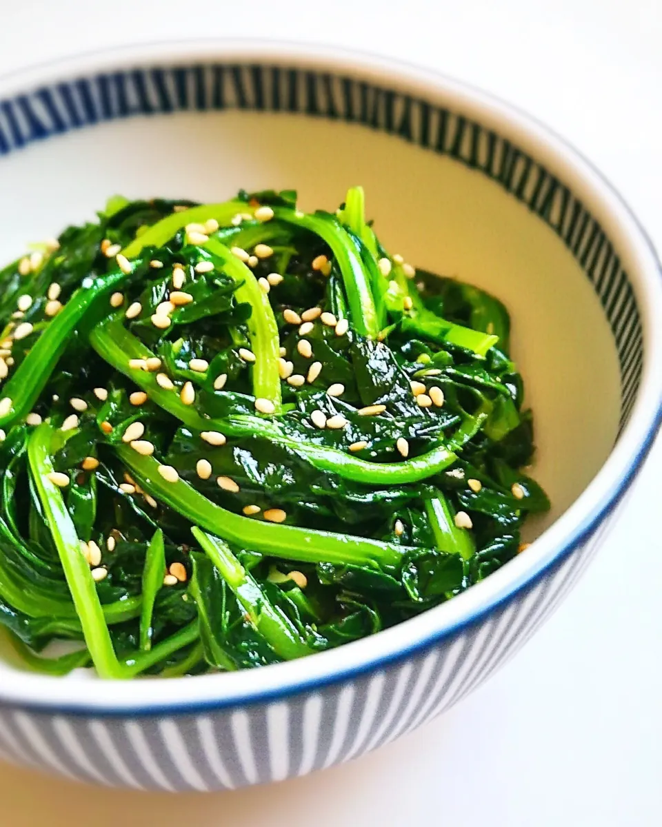Korean Spinach Side Dish