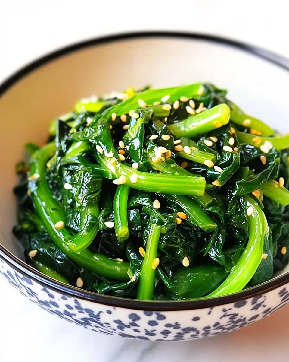 Korean Spinach Side Dish