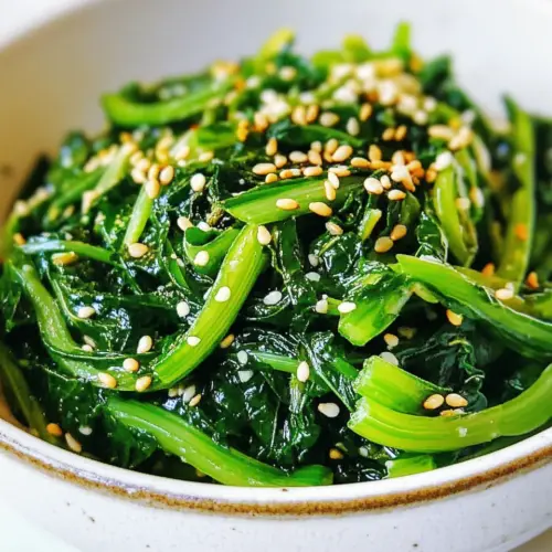 Korean Spinach Side Dish