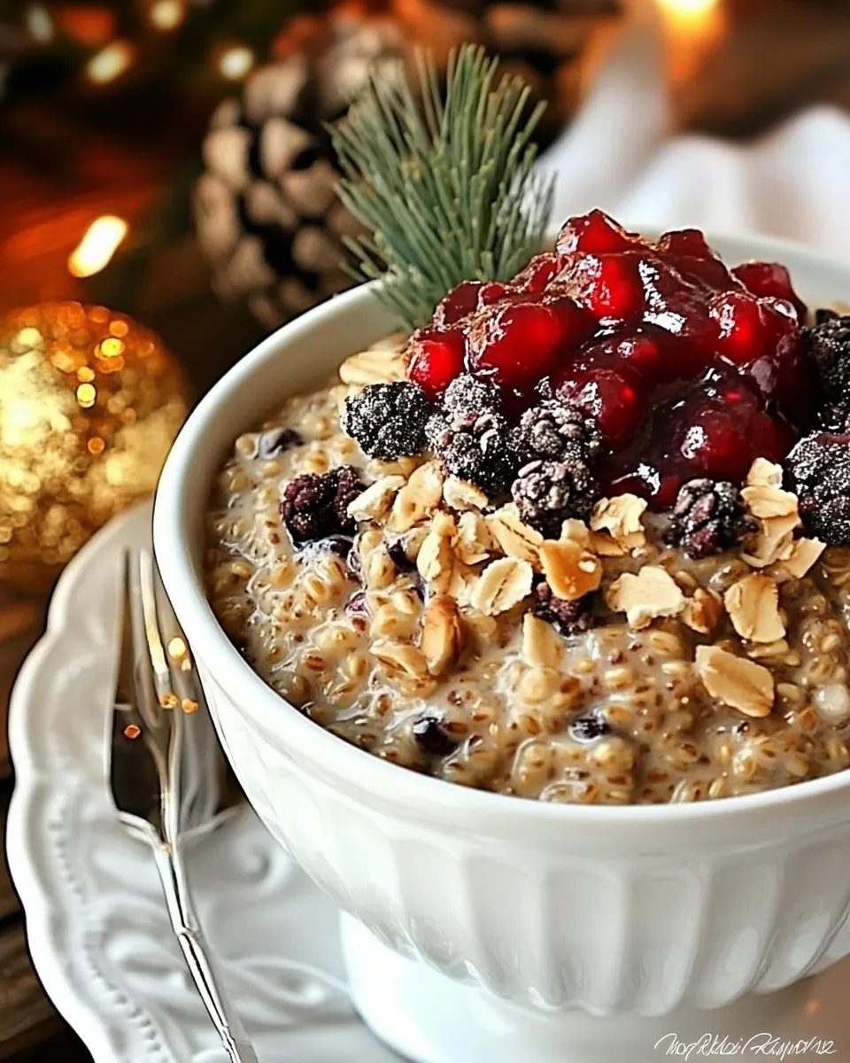Kutia Wheat Berry Pudding with Compote