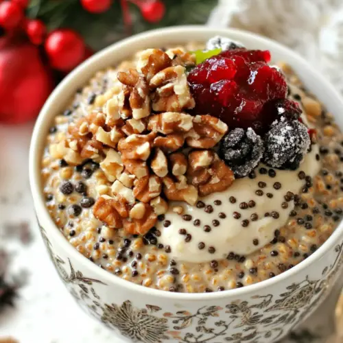 Kutia Wheat Berry Pudding with Compote