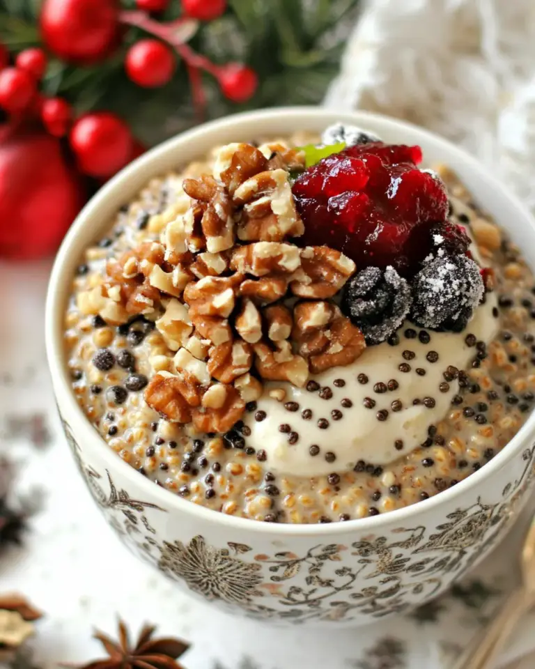 Kutia Wheat Berry Pudding with Compote