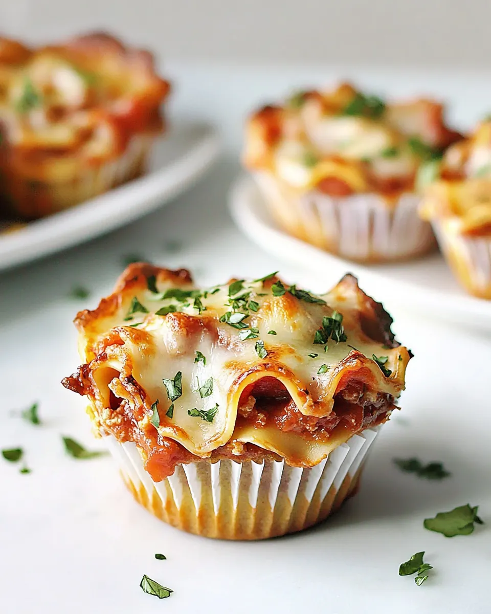 Lasagna Cupcakes