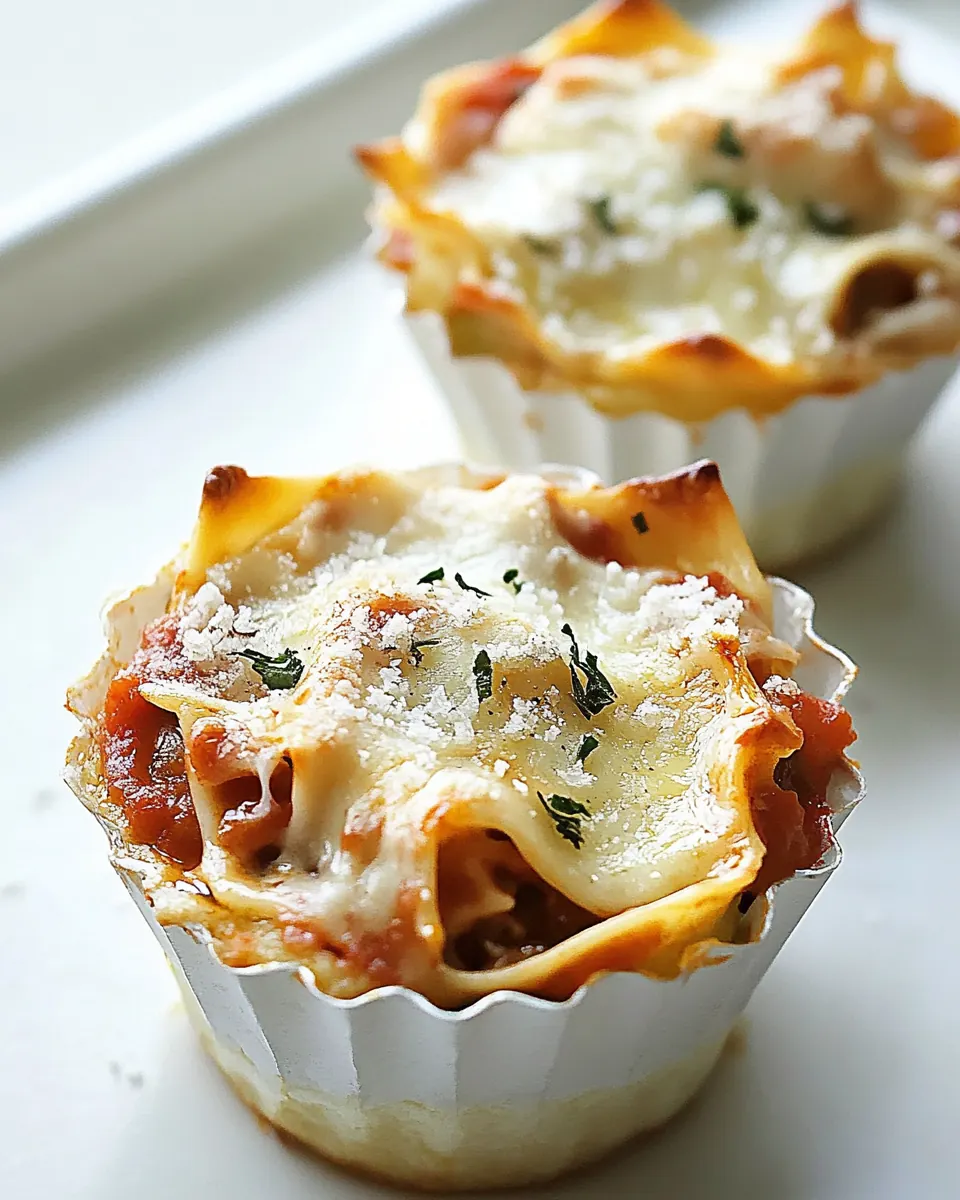 Lasagna Cupcakes