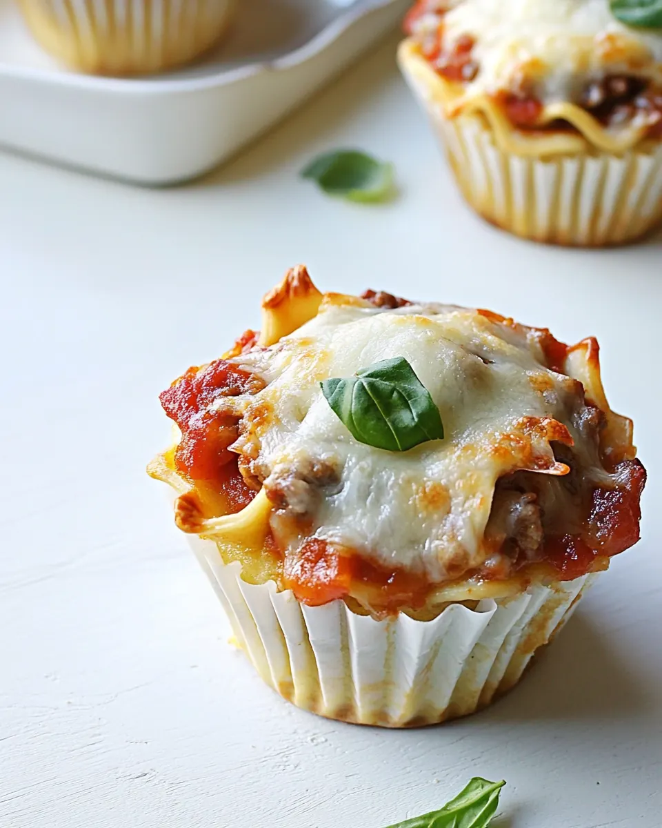 Lasagna Cupcakes