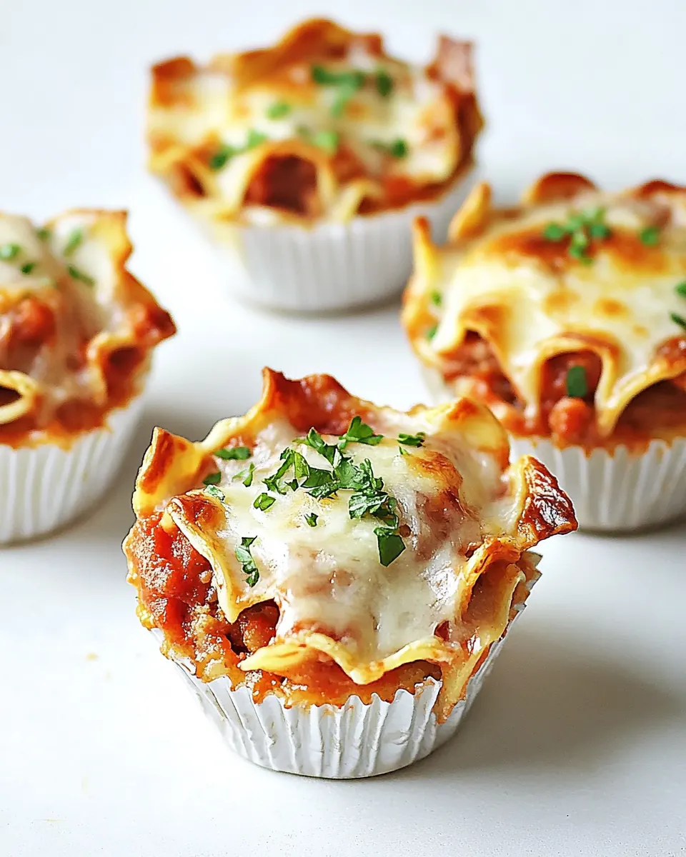 Lasagna Cupcakes