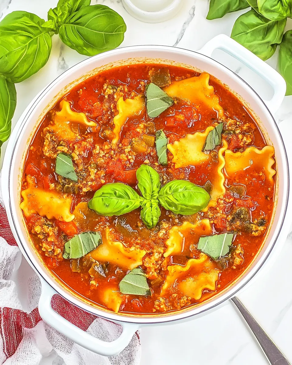Lasagna Soup
