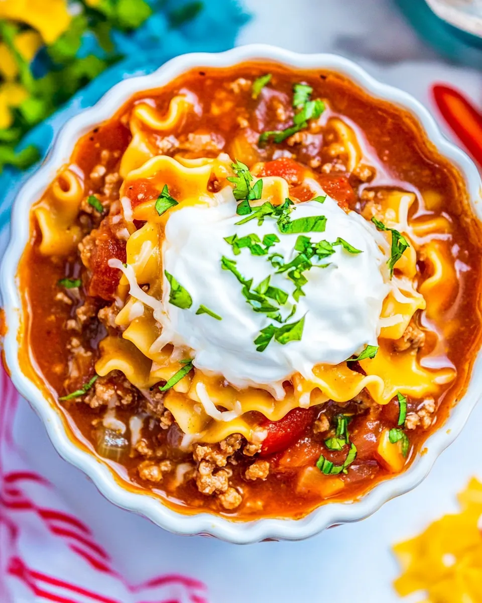 Lasagna Soup