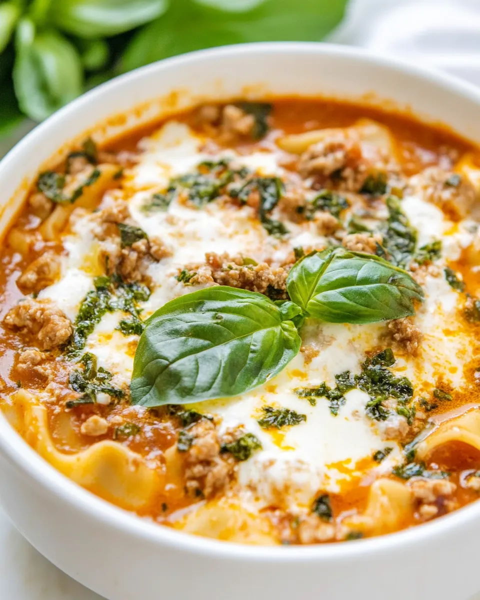 Lasagna Soup