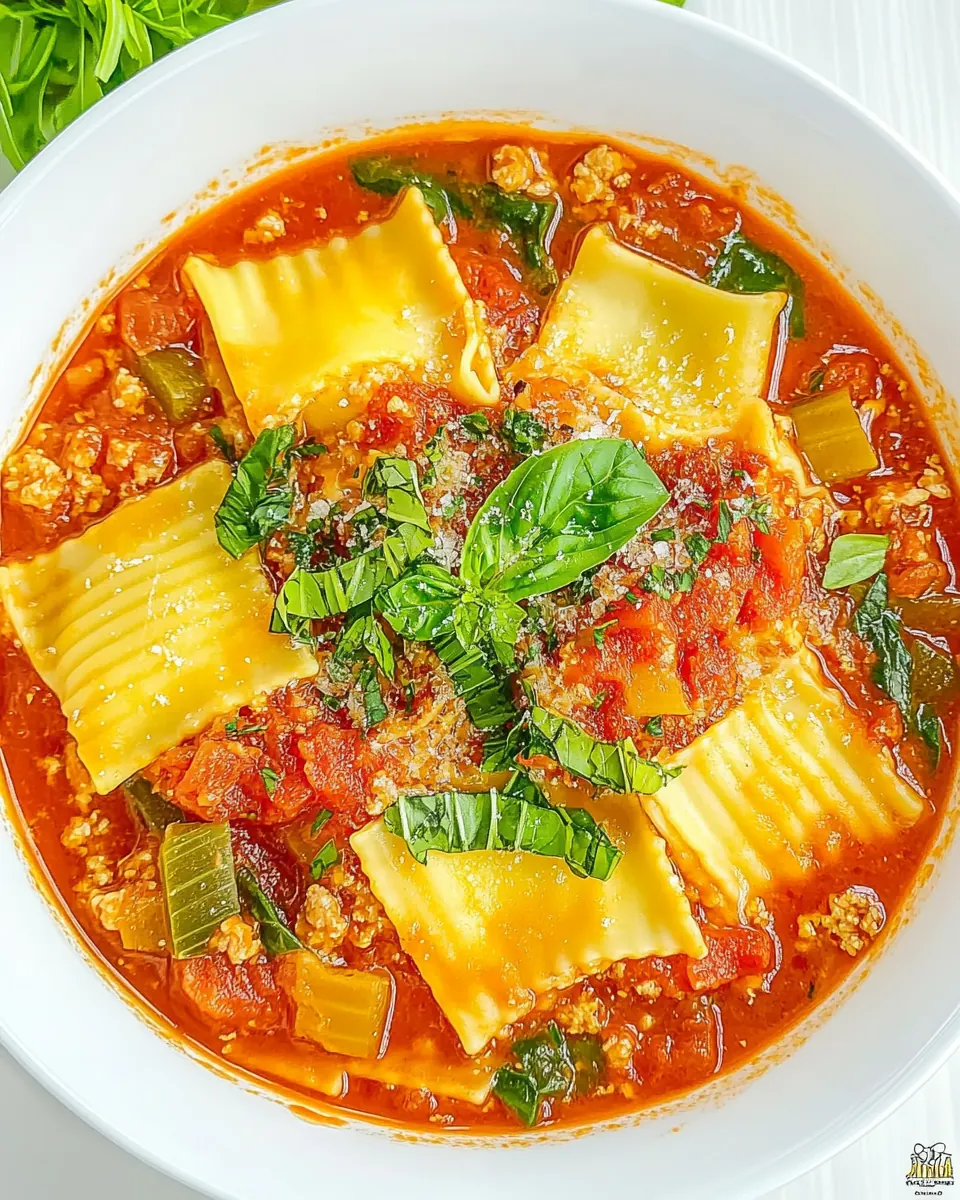 Lasagna Soup