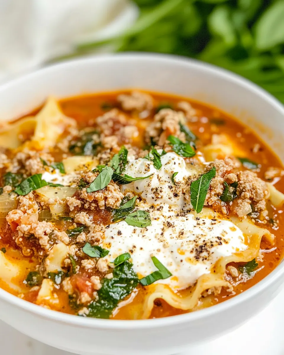Lasagna Soup