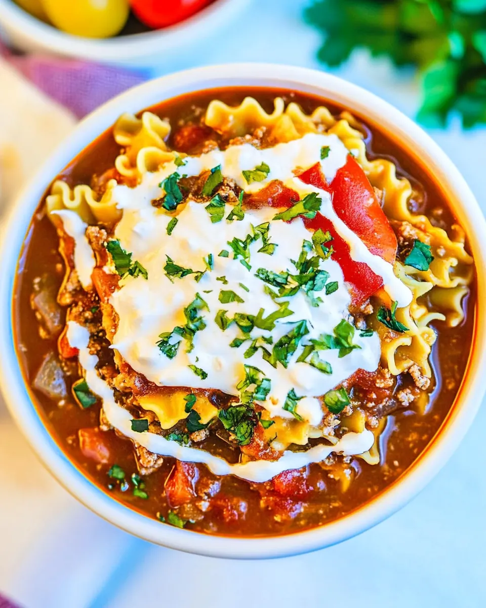 Lasagna Soup