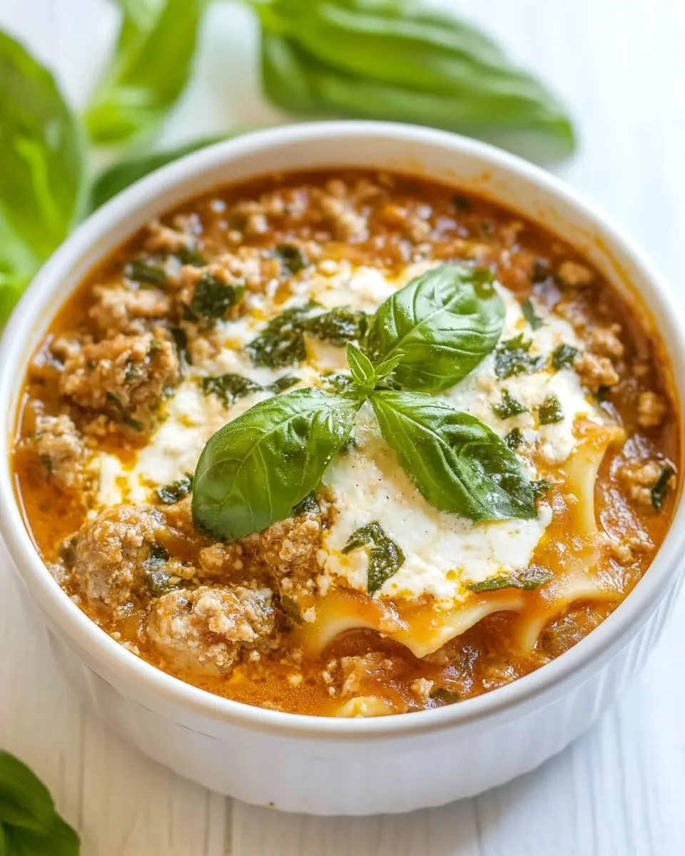 Lasagna Soup