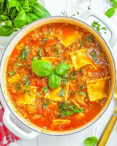 Lasagna Soup