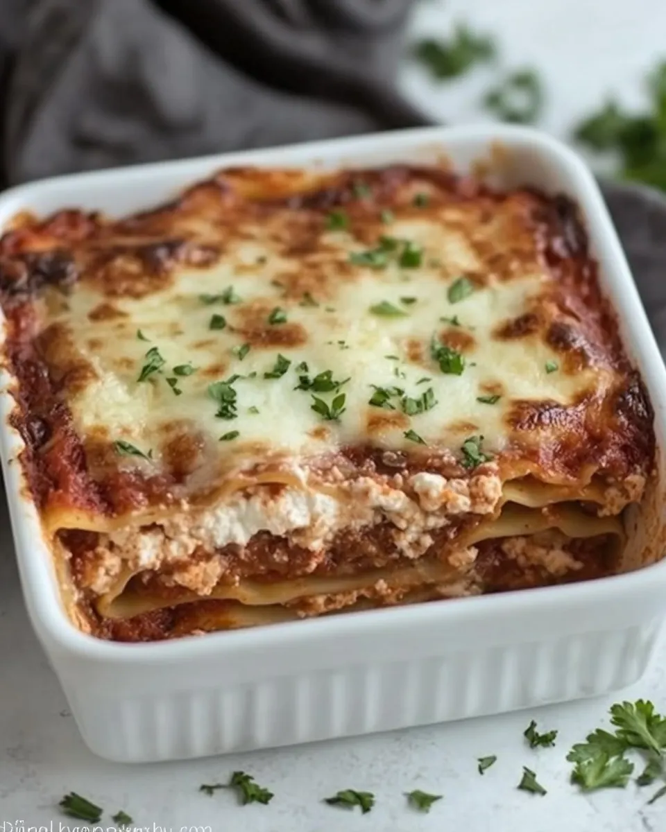 Lasagna with Ricotta Cheese