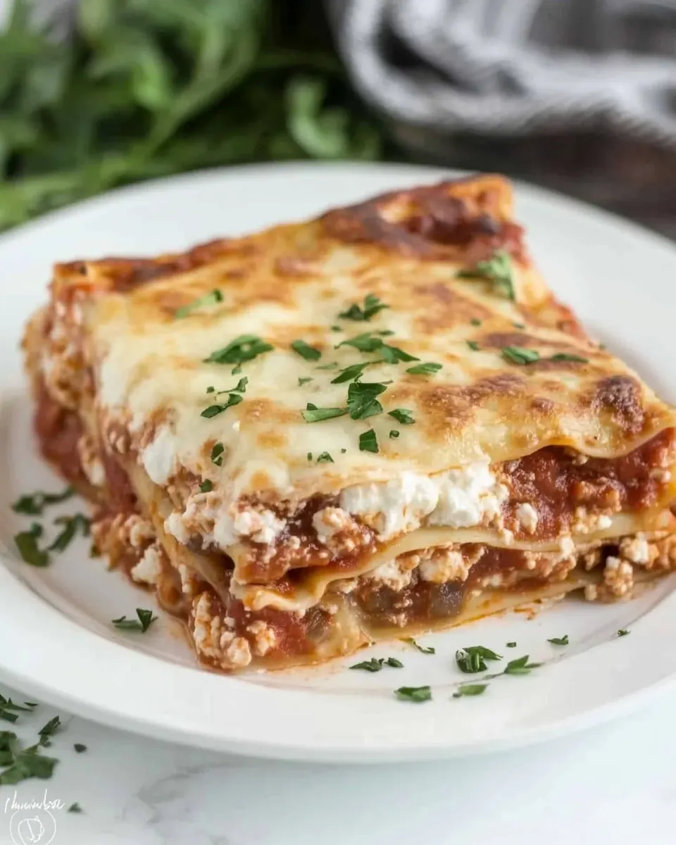 Lasagna with Ricotta Cheese