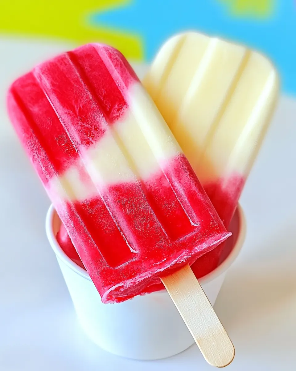 Lava Flow Homemade Popsicles