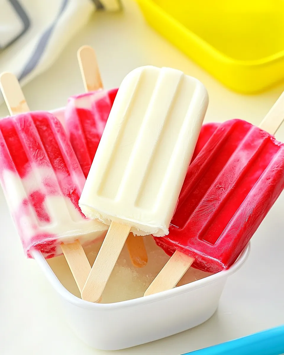 Lava Flow Homemade Popsicles