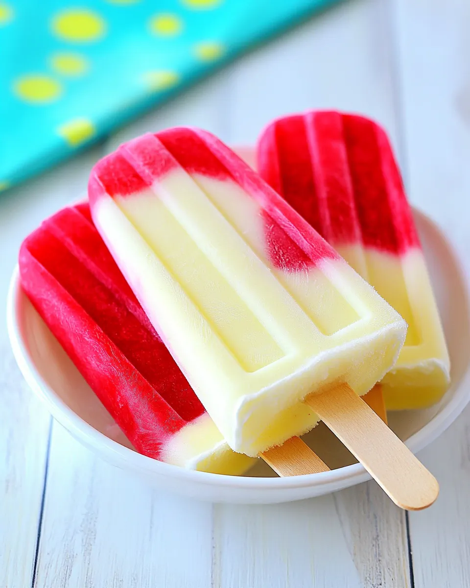Lava Flow Homemade Popsicles