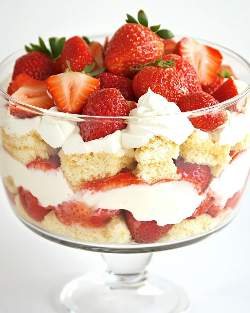 Layered Strawberry Trifle
