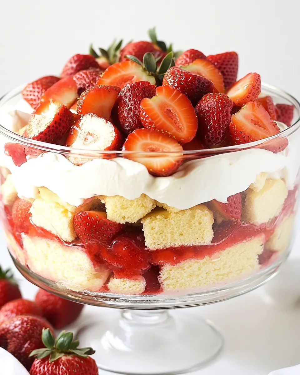 Layered Strawberry Trifle