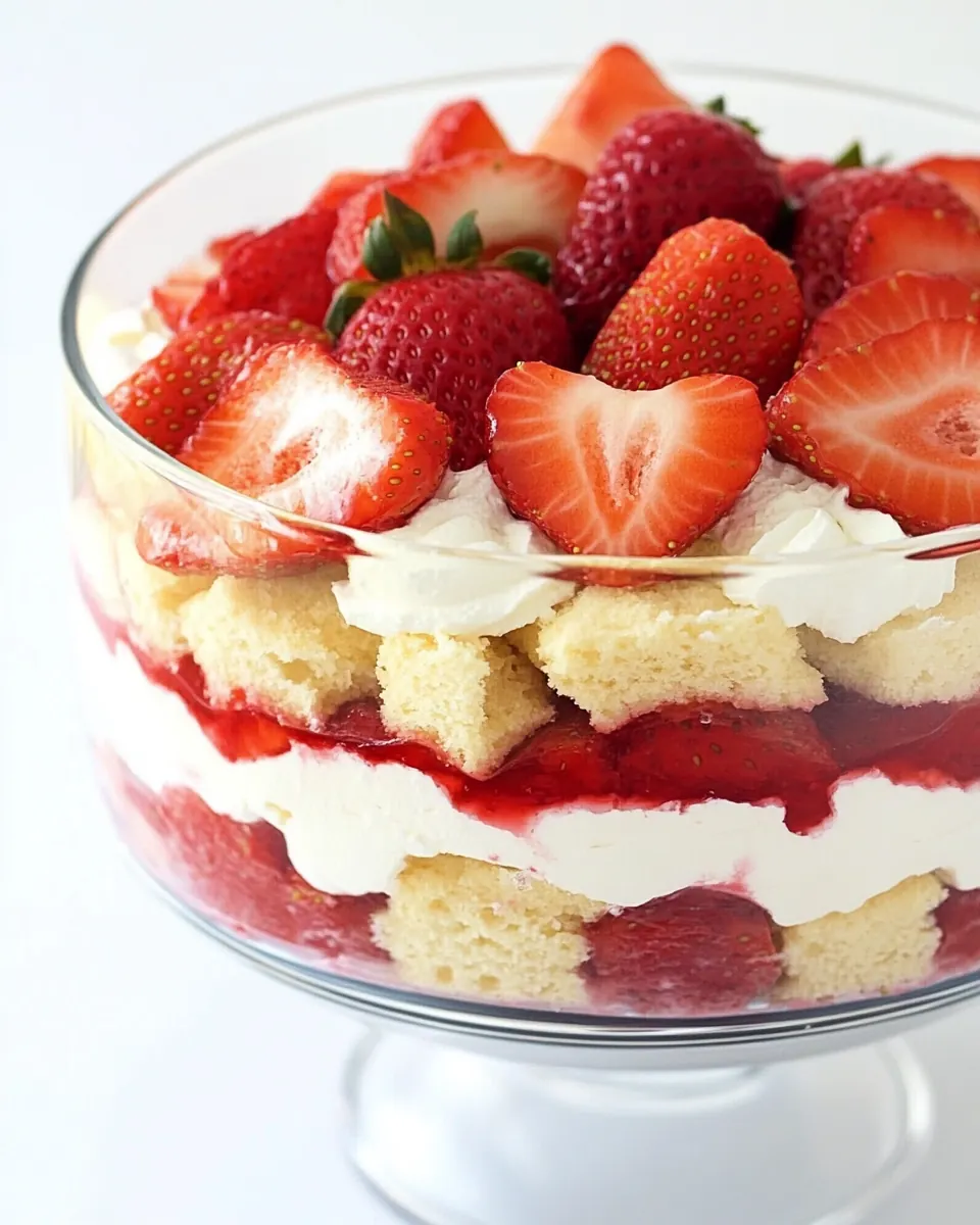 Layered Strawberry Trifle