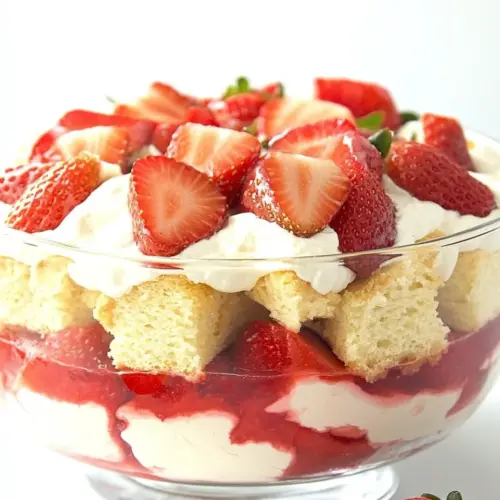 Layered Strawberry Trifle