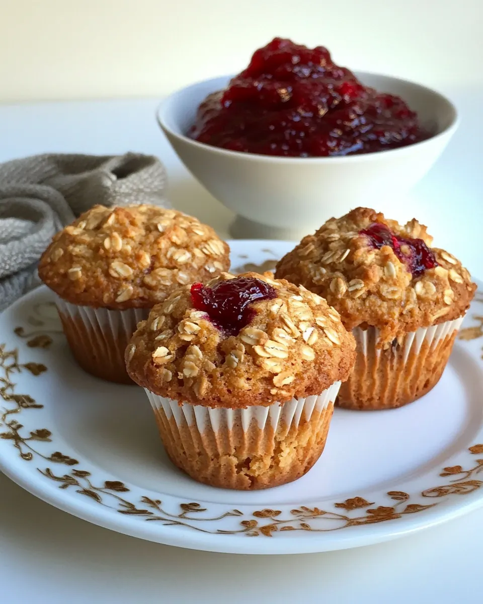 Leftover Cranberry Sauce Muffins