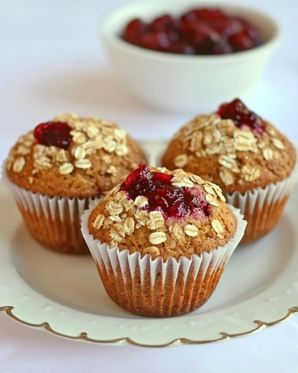 Leftover Cranberry Sauce Muffins