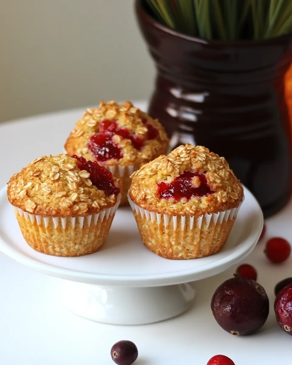 Leftover Cranberry Sauce Muffins