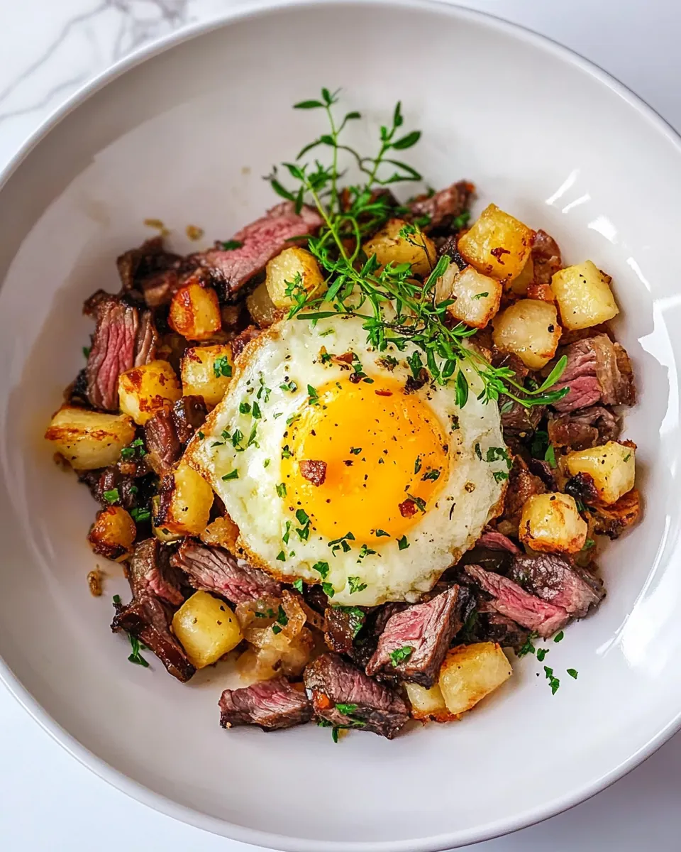 Leftover Prime Rib Hash
