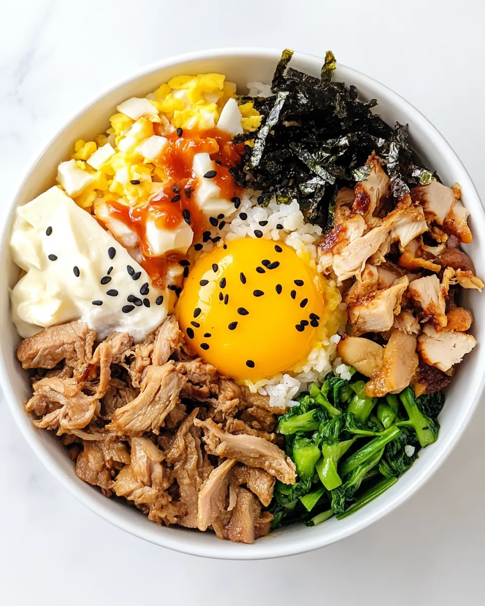 Leftover Turkey Bibimbap Buddha Bowl