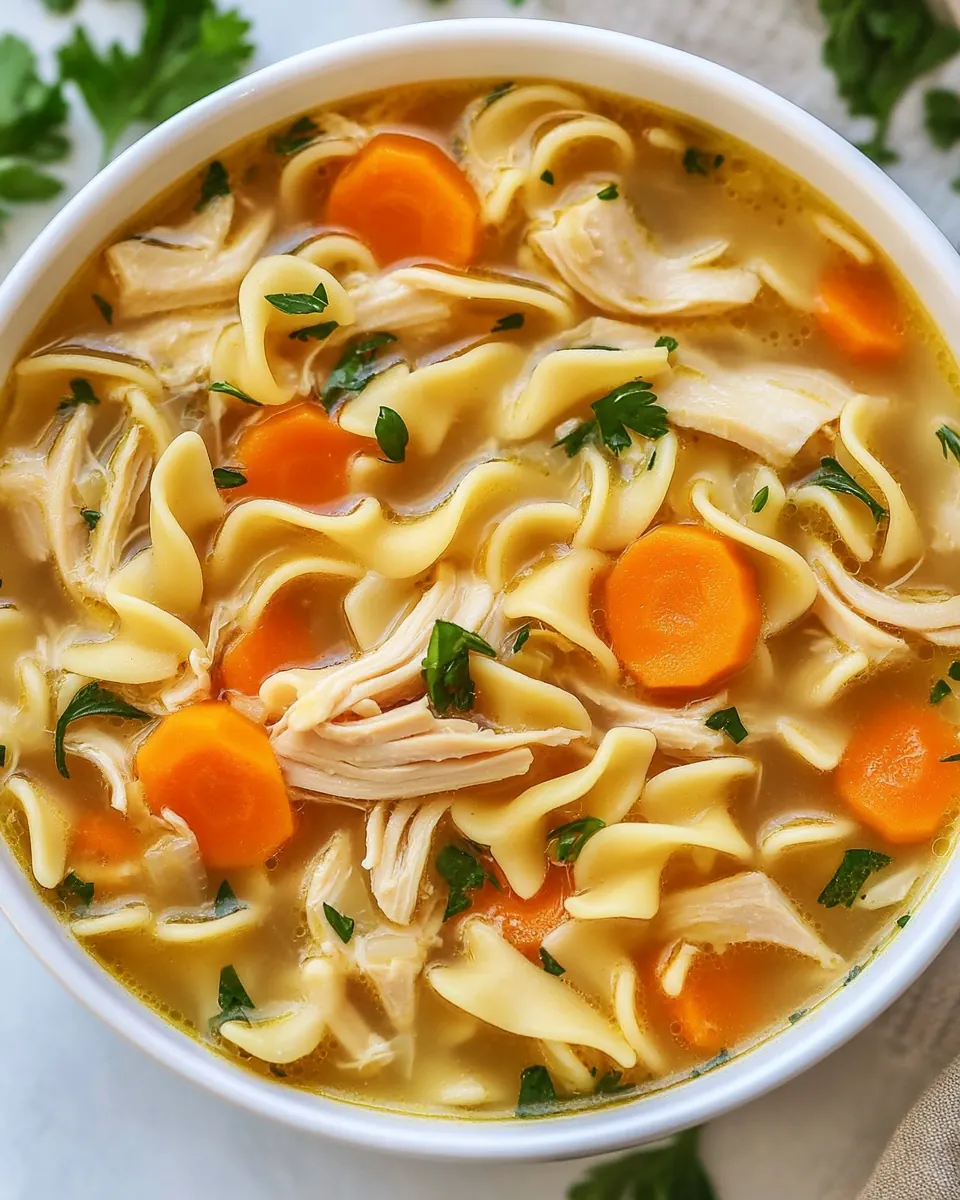 Leftover Turkey Noodle Soup