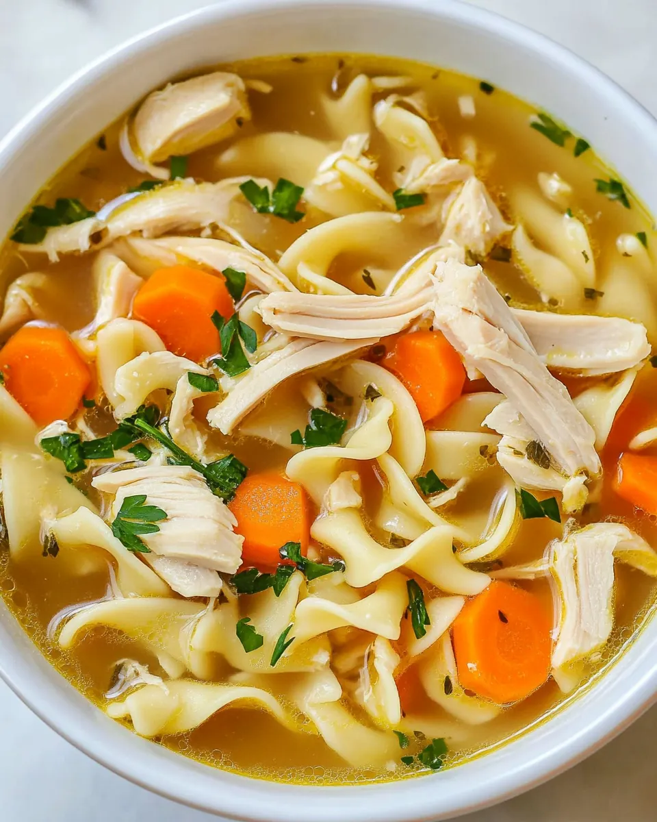 Leftover Turkey Noodle Soup