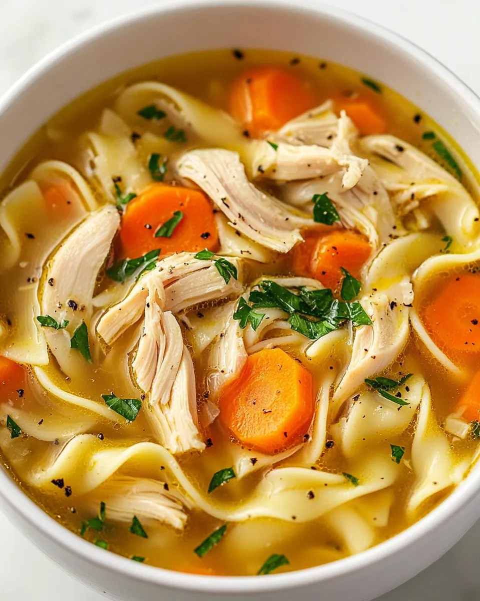 Leftover Turkey Noodle Soup