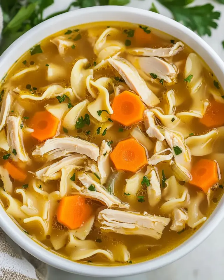 Leftover Turkey Noodle Soup