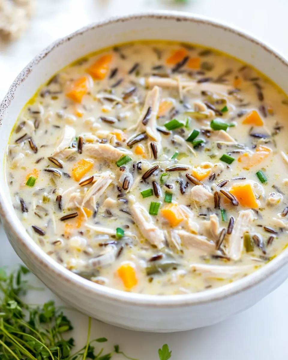 Leftover Turkey Wild Rice Soup