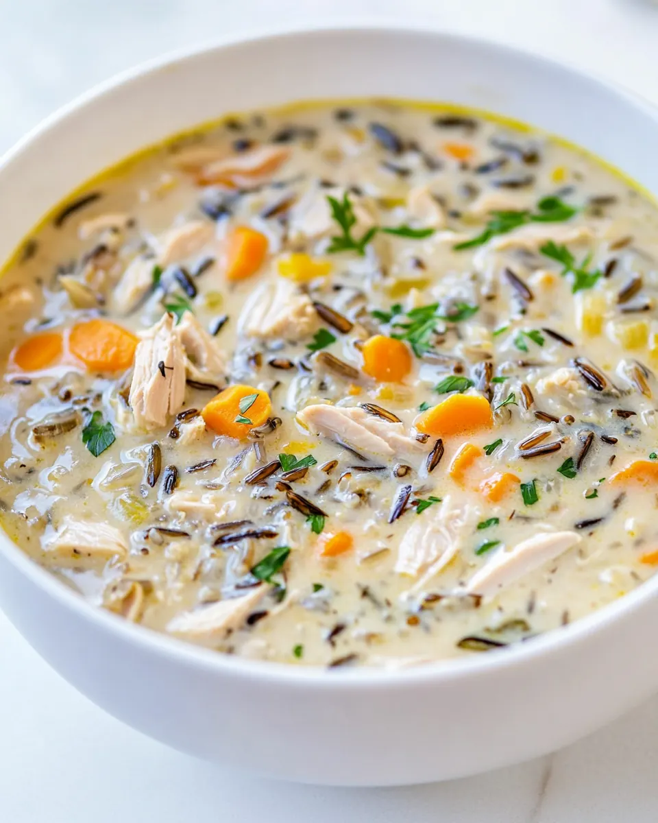 Leftover Turkey Wild Rice Soup