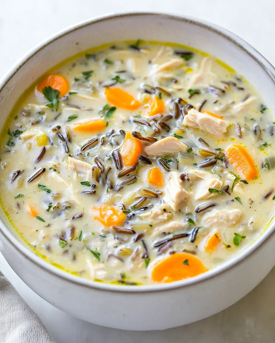 Leftover Turkey Wild Rice Soup