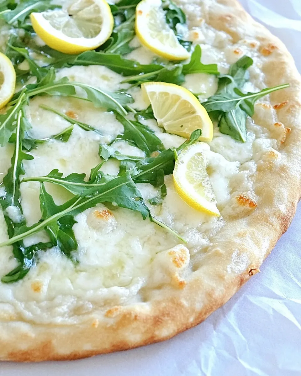 Lemon Arugula Pizza